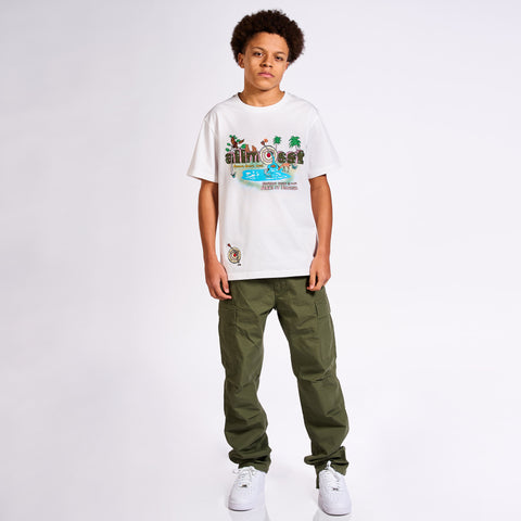 Relaxed Fit Graphic White T-shirt - Allmosst State of Mind T-shirt