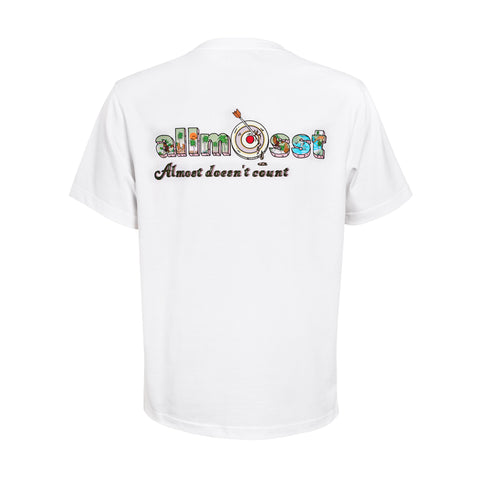 Relaxed Fit Graphic White T-shirt - Allmosst State of Mind T-shirt