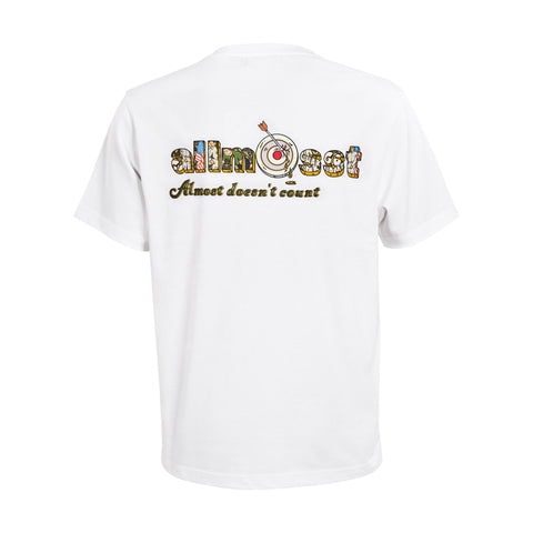 Modern white T-shirt with urban graphic Marine Corps T-shirt