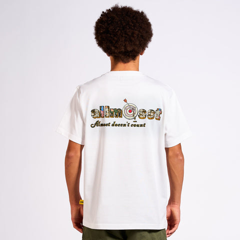 Modern white T-shirt with urban graphic Marine Corps T-shirt